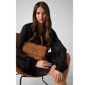 Sac à main Devon Marron Guess Vue mannequin