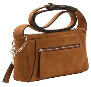 GUESS Devon Mini Crossbody Cognac Cognac Guess Vue de côté
