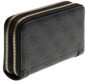 Portefeuille Lindsey Coal Logo Guess Vue de côté