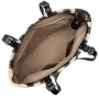 Sac cabas épaule Mini Osier Noir Rayures Lancaster Vue intérieure Sac cabas épaule Mini Osier Noir Rayures Lancaster Vue intérieure