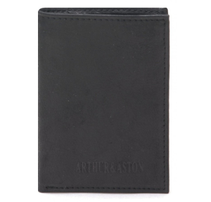 Porte cartes Arthur & Aston en cuir gras Louis 94-100 noir