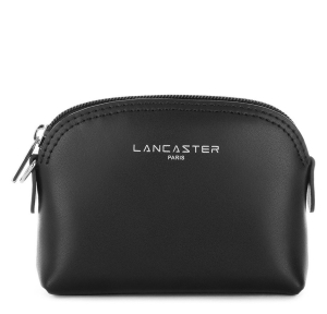 Porte-monnaie Lancaster Smooth cuir lisse 137-01-NOIR Noir vue de face