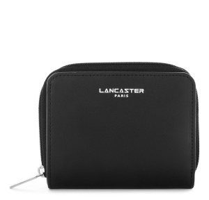 Petit portefeuille cuir lisse Lancaster Smooth 137-17-NOIR Noir vue de face