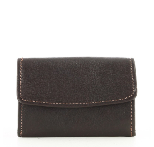 Porte monnaie en cuir de vachette "plongé"