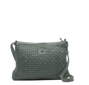 Sac bandoulière tressé Biba Kansas KA2 Vert Verde