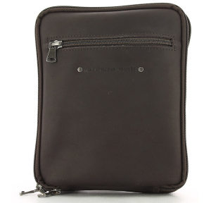 Sacoche cuir à bandoulière Les Ateliers Fourès Baroudeur 9327 Mustang (Marron foncé)