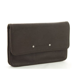 Porte-papiers Les Ateliers Fouèrs passant ceinture couleur mustang vue de profil