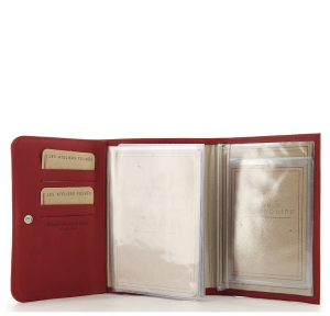 porte papiers b46 fourès rouge intérieur 2