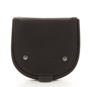 Grand porte-monnaie cuvette Les Ateliers Fourès Baroudeur 9246 Mustang (Marron foncé)