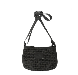 Sac Biba bandoulière tressé XS Kansas KA9 Noir