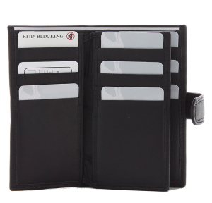 Porte Cartes Venise 37987 NR couleur noir vue de l'interieur.