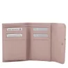 Petit portefeuille Francinel Blandine 22379ROS couleur rose vue de l'interieur. Petit portefeuille Francinel Blandine 22379ROS couleur rose vue de l'interieur.