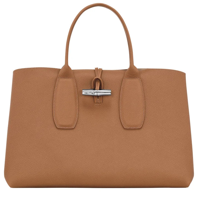 Sac cabas porté main L Longchamp Roseau cuir