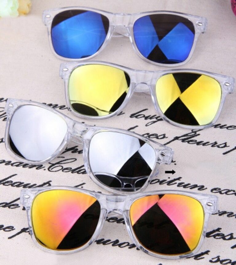 lunettes teintées reflet miroir