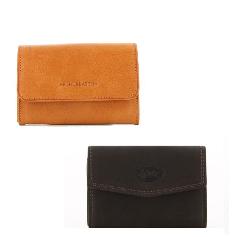 Arthur Aston Petit porte-monnaie femme et Francinel homme cuir à rabat