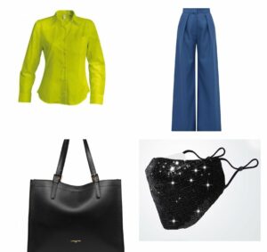 look avec pantalon palazzo et sac Lancaster