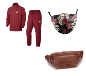 look homme avec jogging et sac Arthur Aston