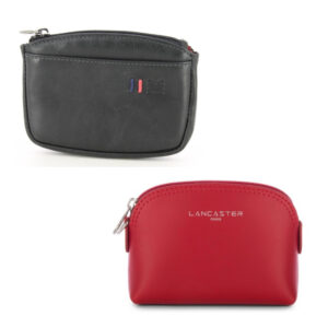 Lancaster Porte-monnaie cuir lisse Constance et Serge Blanco Porte monnaie Legend Park en cuir