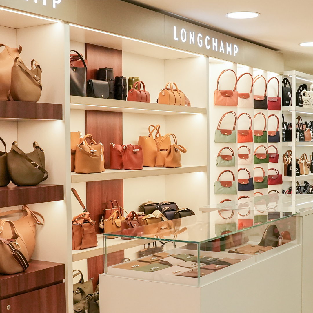 Rayon Longchamp de notre boutique Beausoleil Maroquinerie