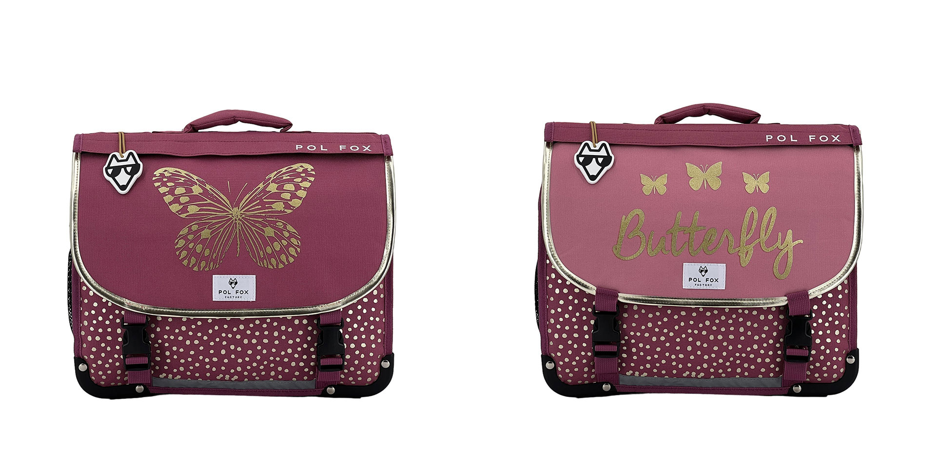 Cartable réversible Pol Fox Butterfly