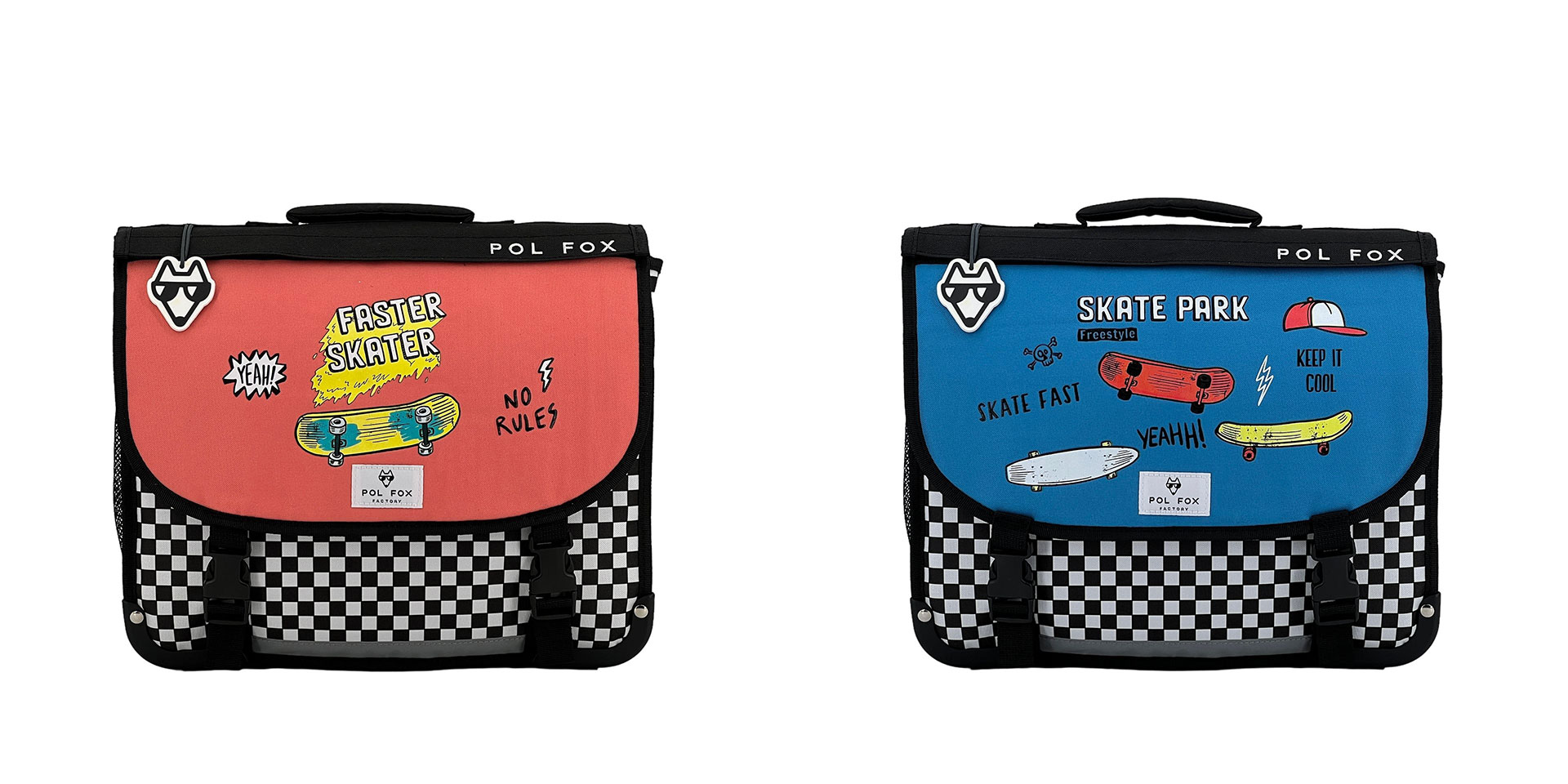 Cartable réversible Pol Fox Skate 2