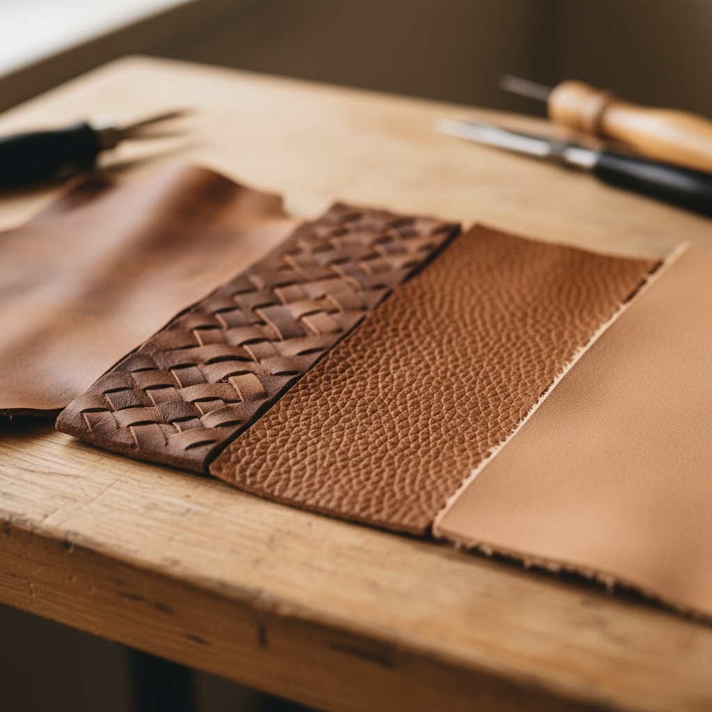 différentes finitions cuir