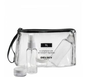 Delsey kit de flacons spécial avion 1L couleur: transparent 3940630 57