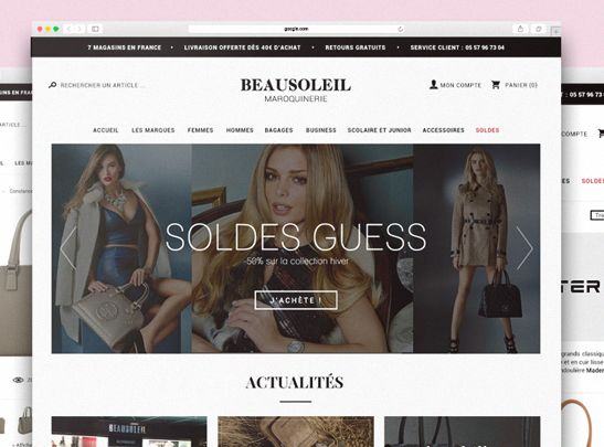 Site www.beausoleilmaroquinerie.fr