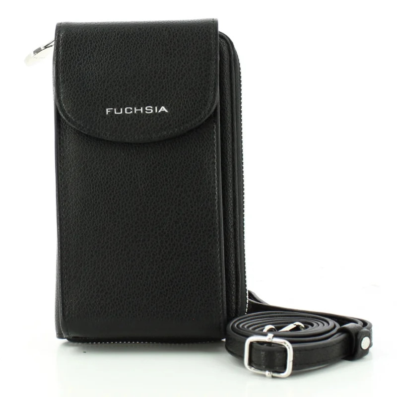 Pochette smartphone Fuchsia Arton à bandoulière