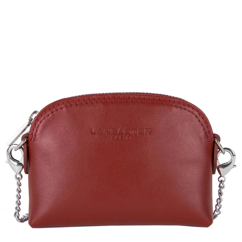 Porte-monnaie zippé Lancaster Paris PM avec chaînette