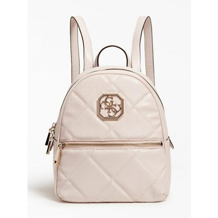 Sac-à-dos Guess rose blush Dilla capitonné imprimé logo ref: HWSG797132BLS