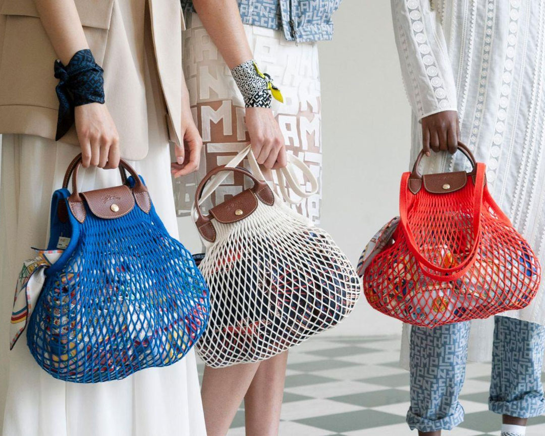Le sac filet est de retour cet été ! Sac filet Longchamp
