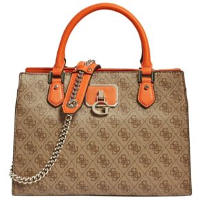Petit cabas Guess Alisa marron bicolore