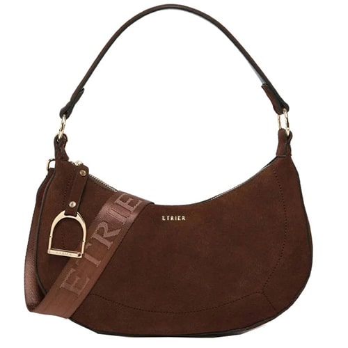 Sac chocolat Etrier Altesse à commander dans notre maroquinerie française