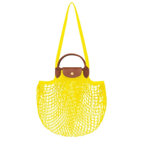 Sac Longchamp Pliage Filet couleur citron