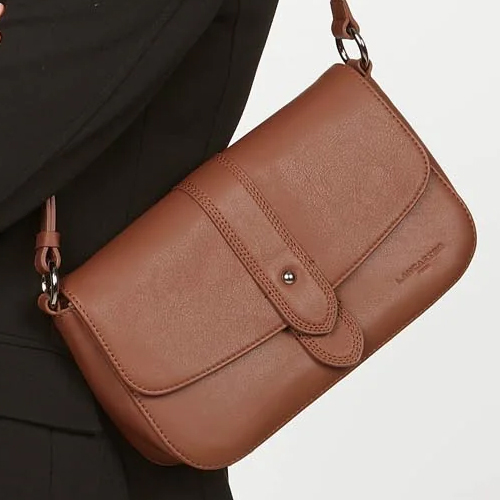 Sac Lancaster Soft Tie en cuir de vachette pleine fleur