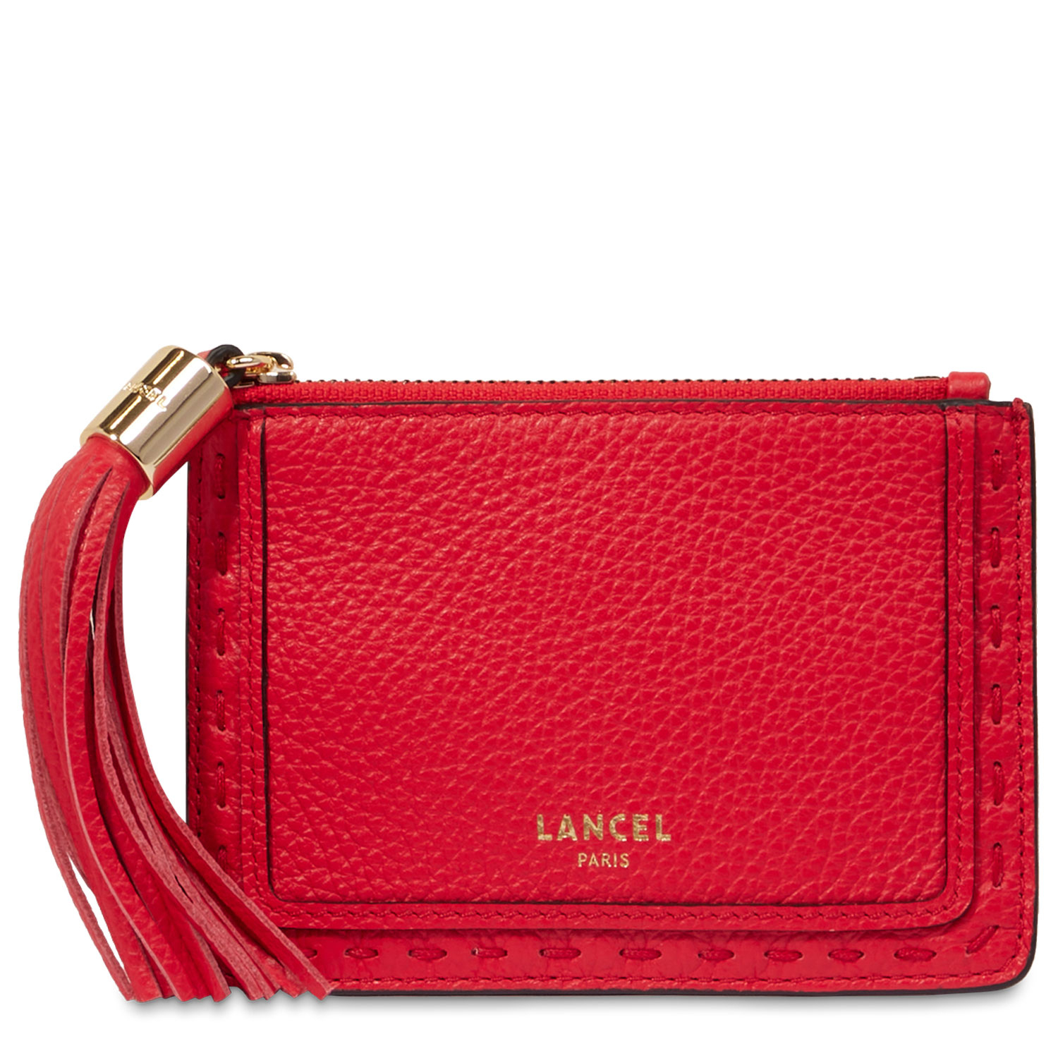 Porte-cartes zippé Lancel Premier Flirt cuir grainé