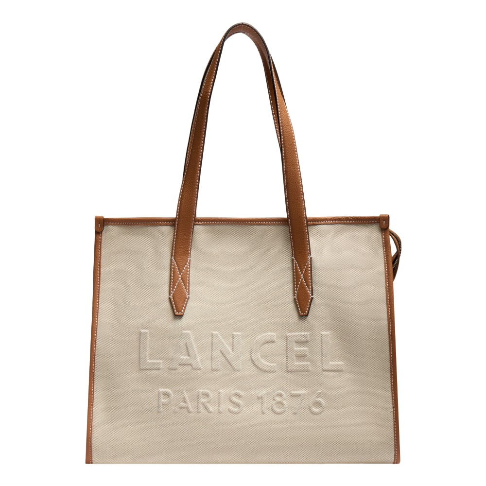 Grand sac cabas zippé L Jour coton Lancel tendance 2026