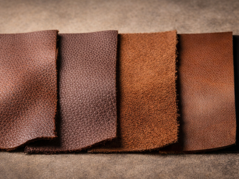 Les types de cuir : pleine fleur, fleur corrigée, croûte